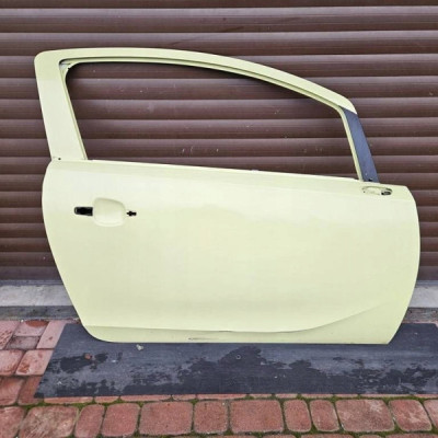 Drzwi przód przednie prawe zółte wer. 3 drzwi Z41K Opel Corsa E