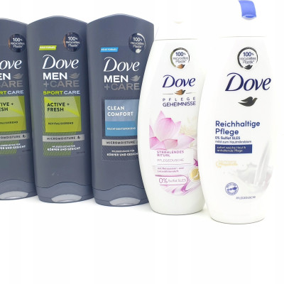 DOVE POMYSŁ NA prezent żel pięlegnacyjny MIX