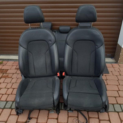 Fotele alkantara komplet skóra Audi Q3 8U0 IGŁA
