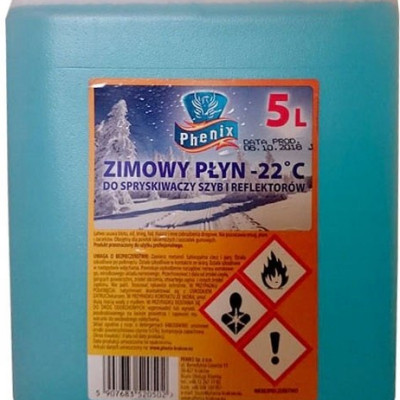 Płyn zimowy do spryskiwaczy -22C PHENIX 5L
