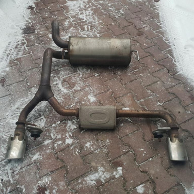 Wydech 2 rury podwójny tył tylny Opel Zafira C