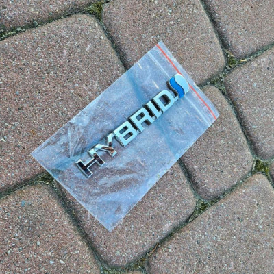 Znaczek logo napis emblemat HYBRID Hybryda TOYOTA CH-R CHR AURIS