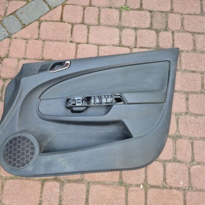 Boczek klamka chrom skóra przód Opel Corsa D