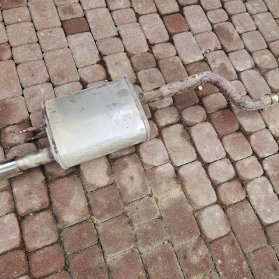 Wydech rura tłumik tył tylny chrom koncówka Opel Meriva B 13382270