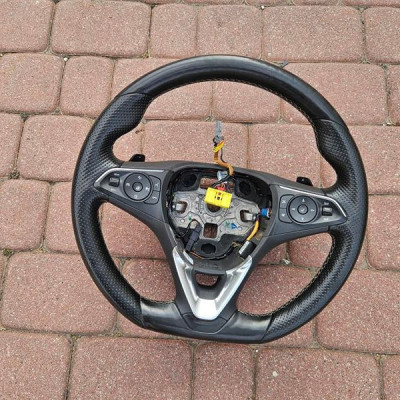 Kierownica skórzana grzana podgrzewan OPC-line Łopatki Opel Insignia B A52