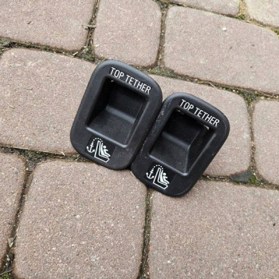 Mocowanie wspornik ISOFIX fotelika kanapy Opel Corsa E 13442704